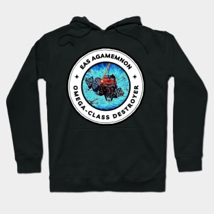 EAS Agamemnon - Omega-Class Destroyer - Black - Sci-Fi - B5 Hoodie